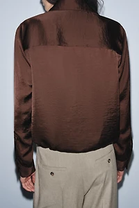 SATIN EFFECT SHIRT ZW COLLECTION