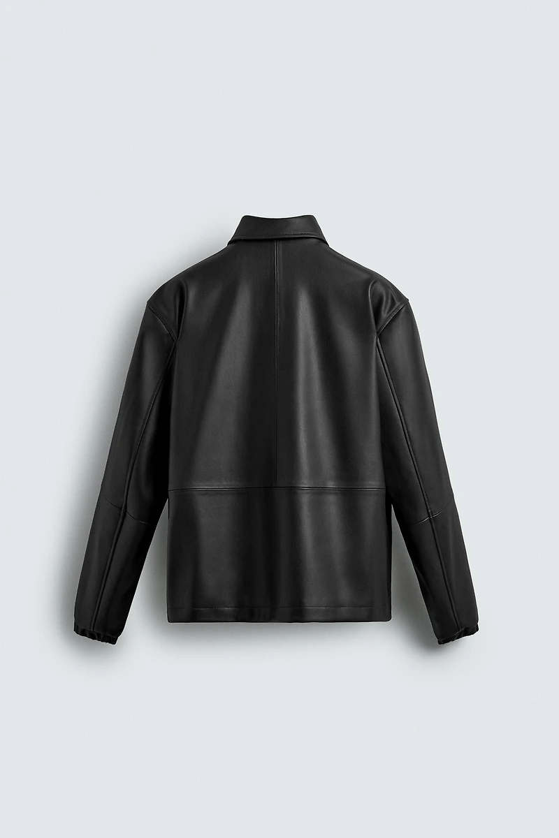 FAUX LEATHER JACKET