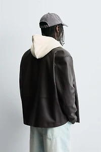 BLOUSON EN MATIÈRE SYNTHÈTIQUE