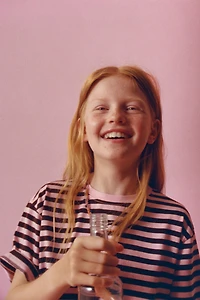STRIPE PRINT T-SHIRT