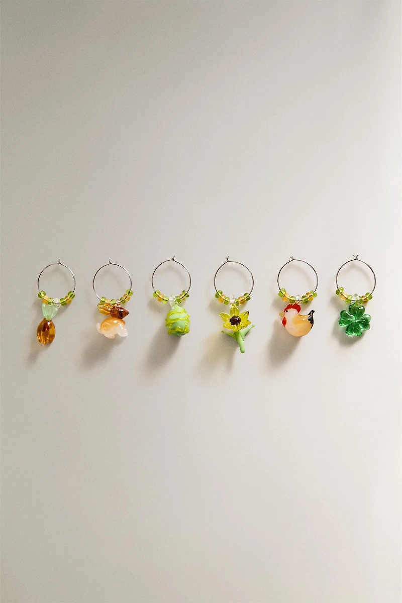 LOT MARQUE-VERRES PÂQUES (LOT DE 6)