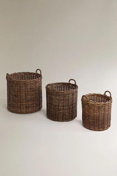 ROUND RATTAN BASKET