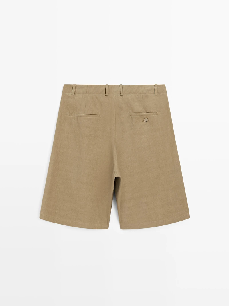Bermuda shorts with crossover fastening - STUDIO