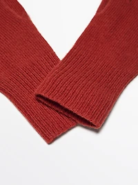 Gants en maille de laine mélangée