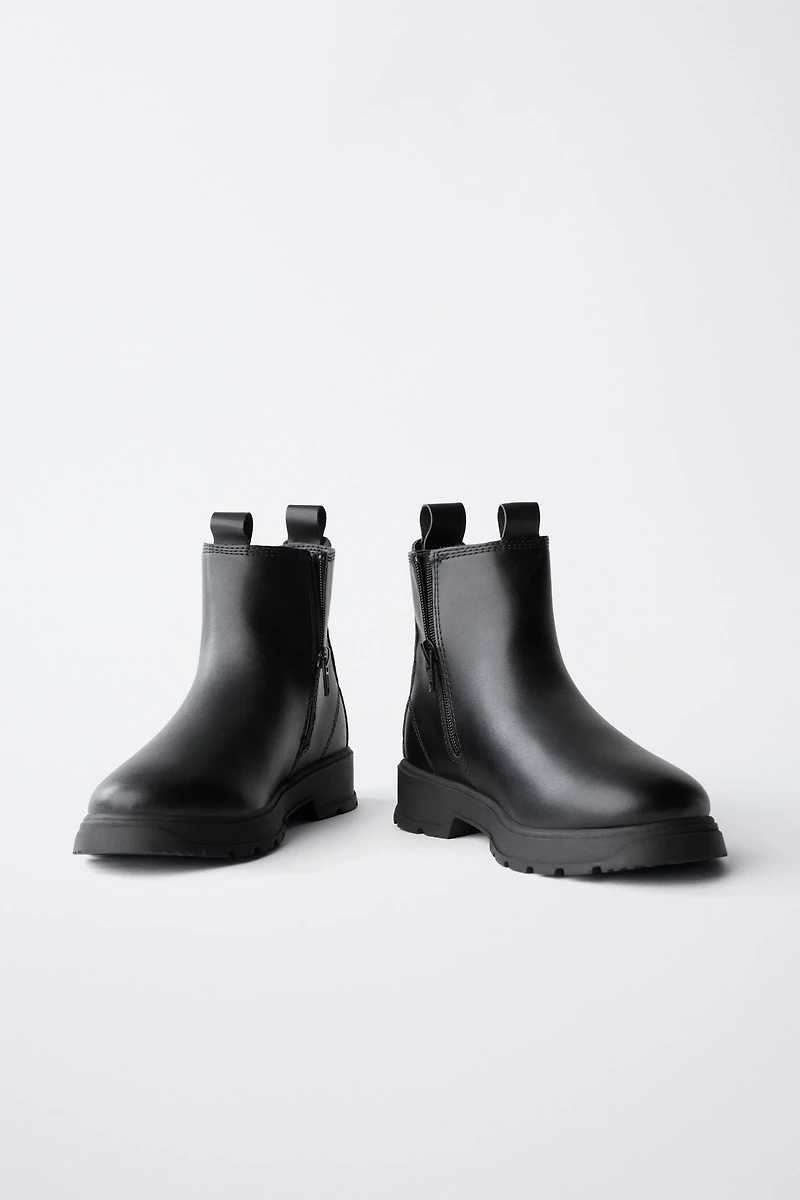 TREADED ANKLE BOOTS
