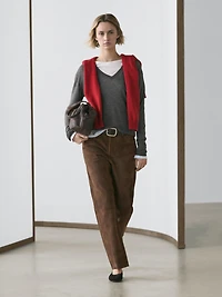 Pull en laine et soie