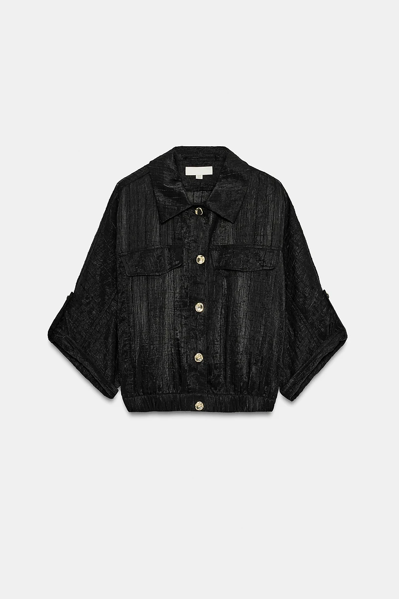 BLOUSE SAFARI MANCHES RETROUSSÉES