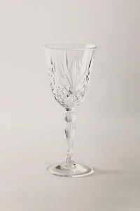 VERRE À VIN TAILLÉ CRISTALLIN