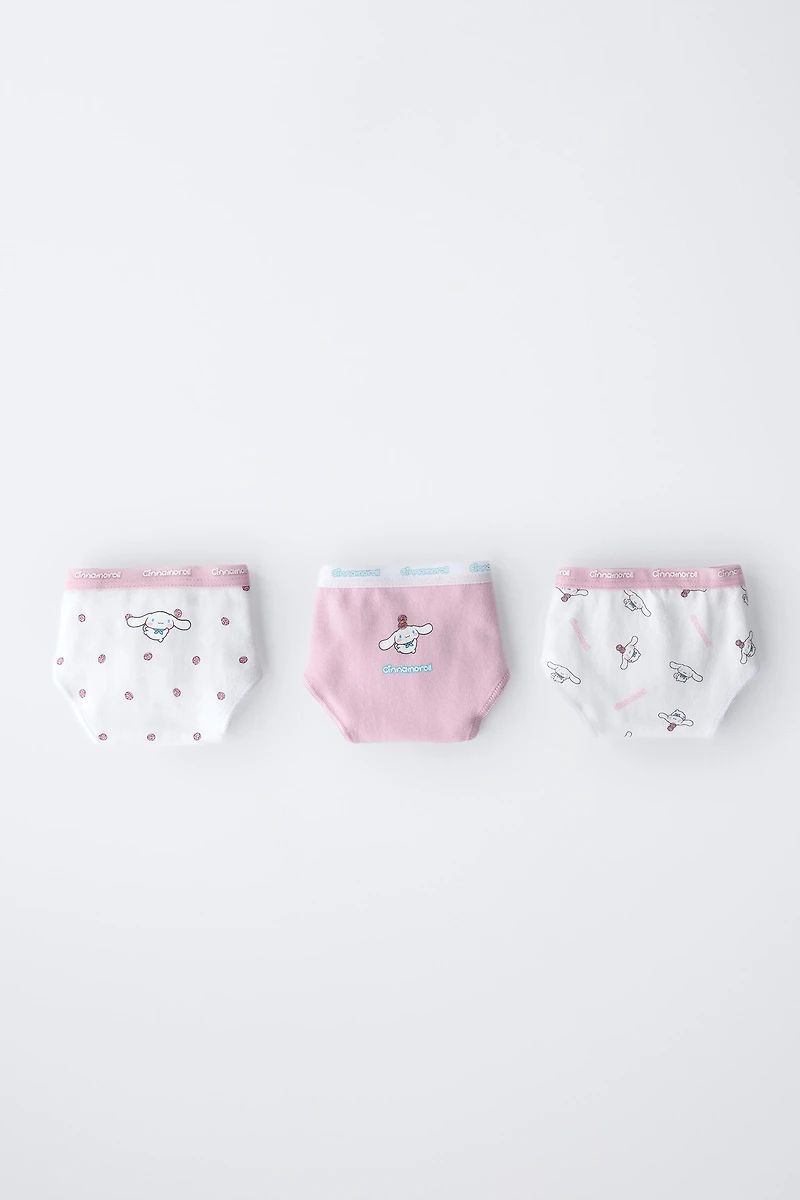 AGES 6-14 / THREE-PACK OF CINNAMOROLL © SANRIO UNDERWEAR