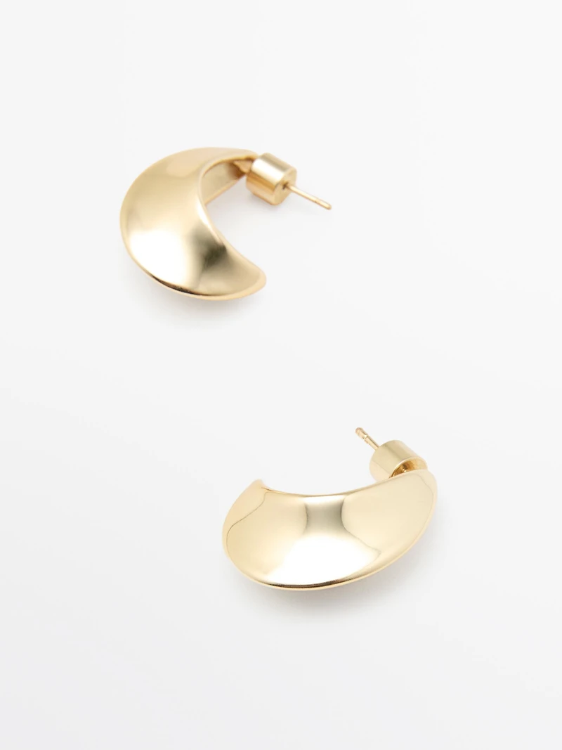 Boucles d'oreilles anneaux lune