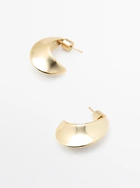 Boucles d'oreilles anneaux lune