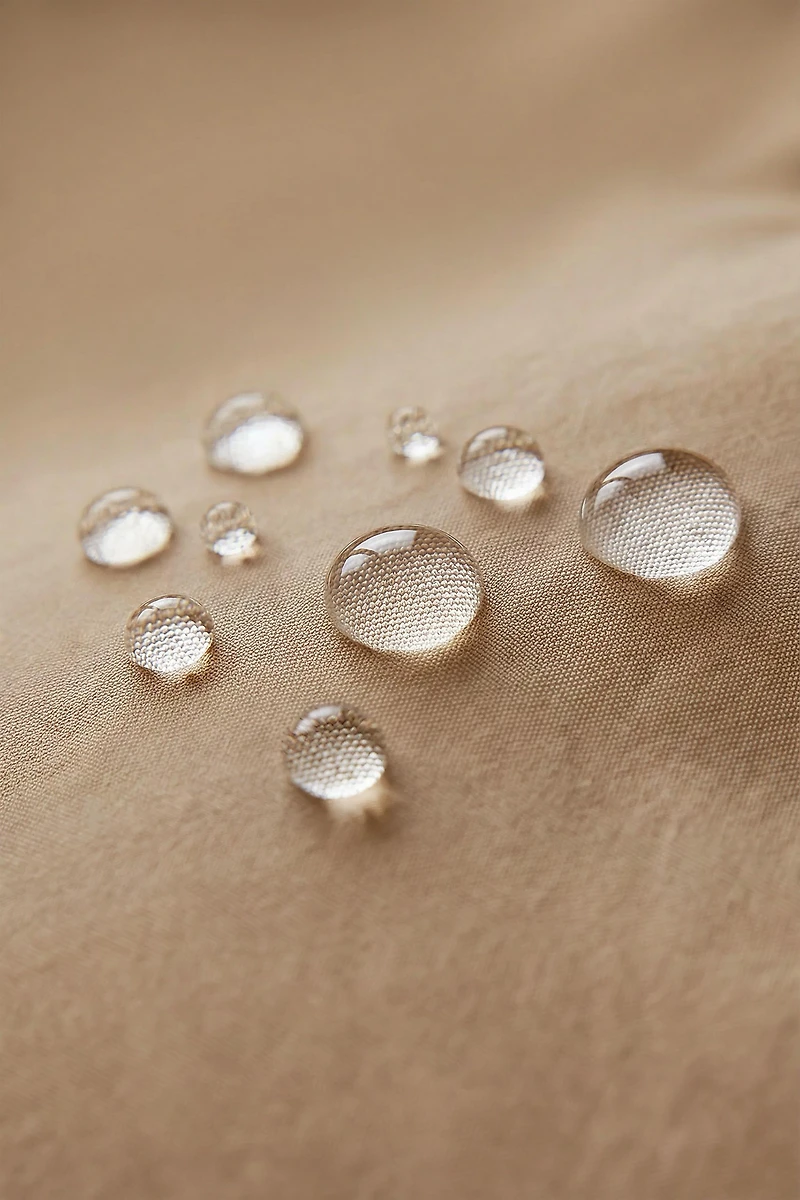 CONTRAST ZIP WATER REPELLENT PARKA