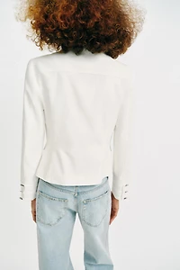 VESTE COL MONTANT BOUTONS