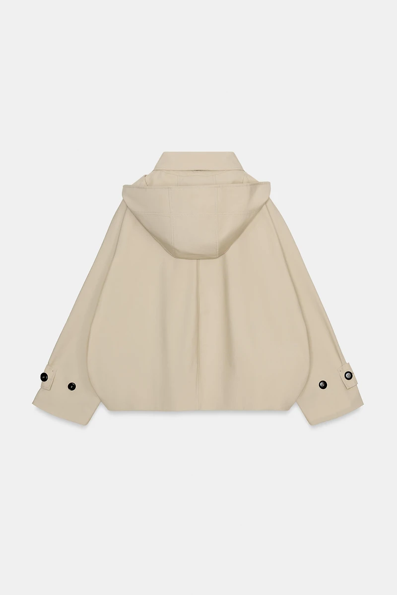 SHORT WATER REPELLENT TRENCH COAT ZW COLLECTION