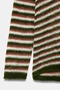STRIPED KNIT JUMPER