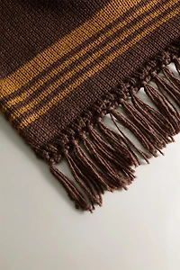 FRINGED KNIT BLANKET