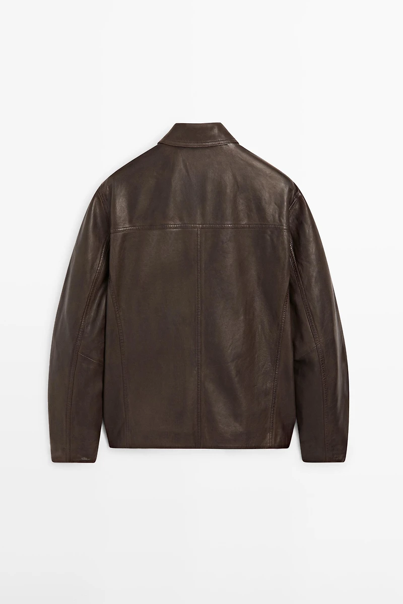 Nappa leather jacket
