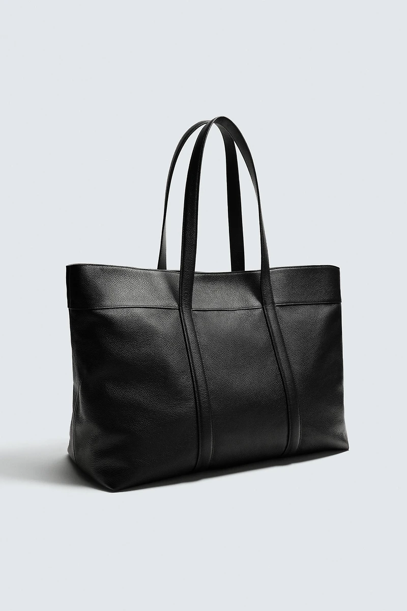 LEATHER SHOPPER BAG - LIMITED EDITION