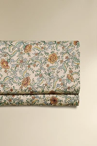 FLORAL SATEEN FLAT SHEET (300 THREAD COUNT