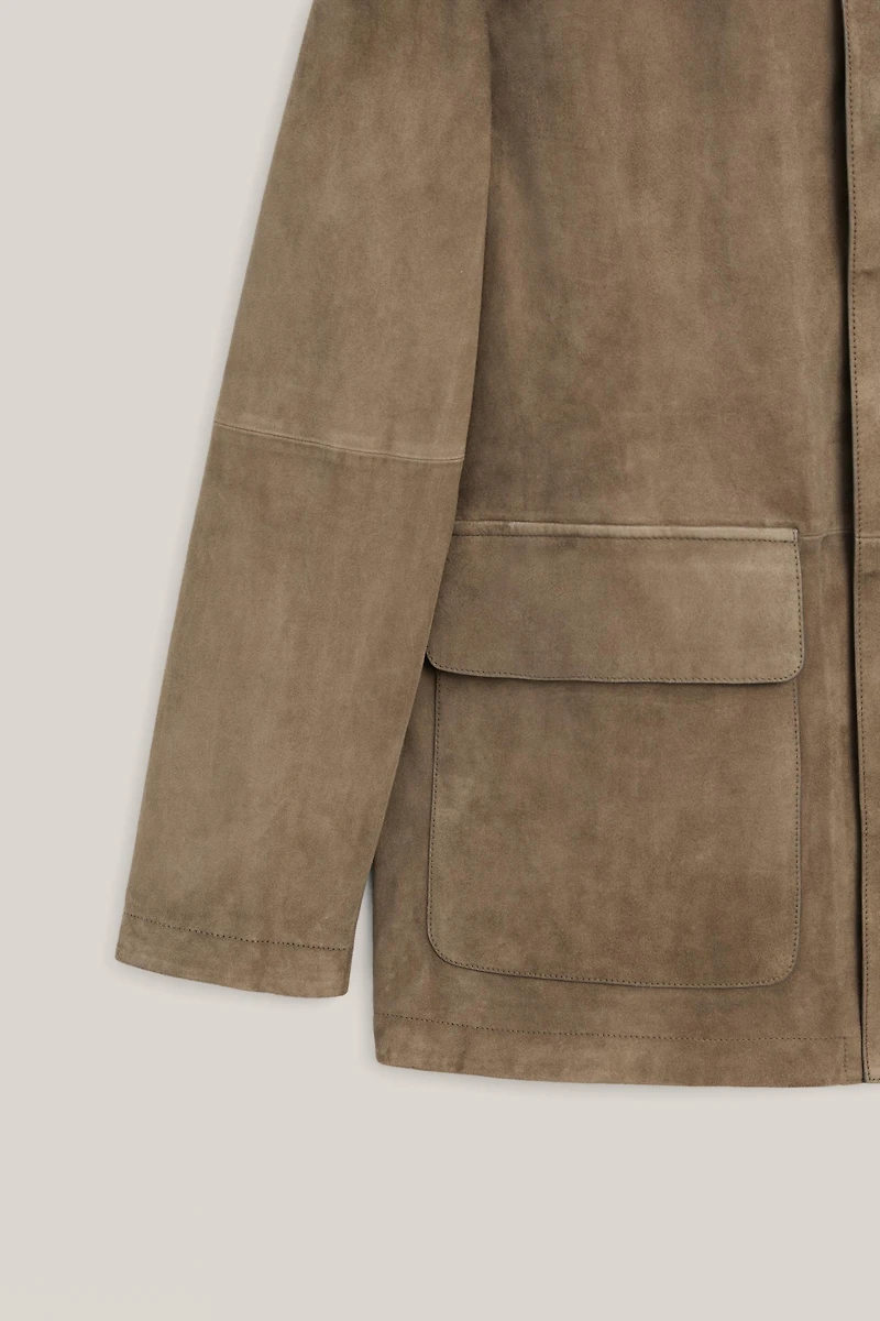 Surchemise poches cuir daim - LIMITED EDITION