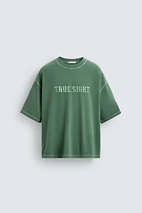 WASHED GRAPHIC BOXY FIT T-SHIRT