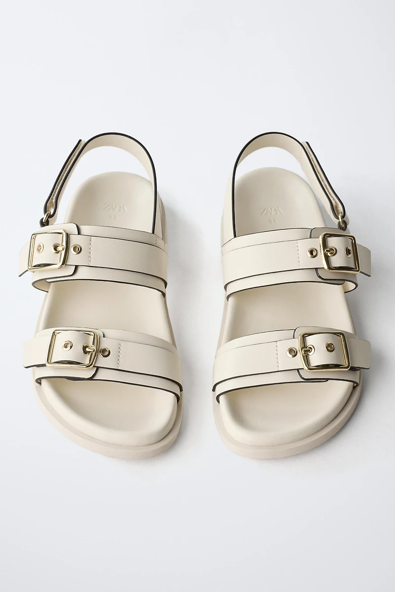 BUCKLED SANDALS
