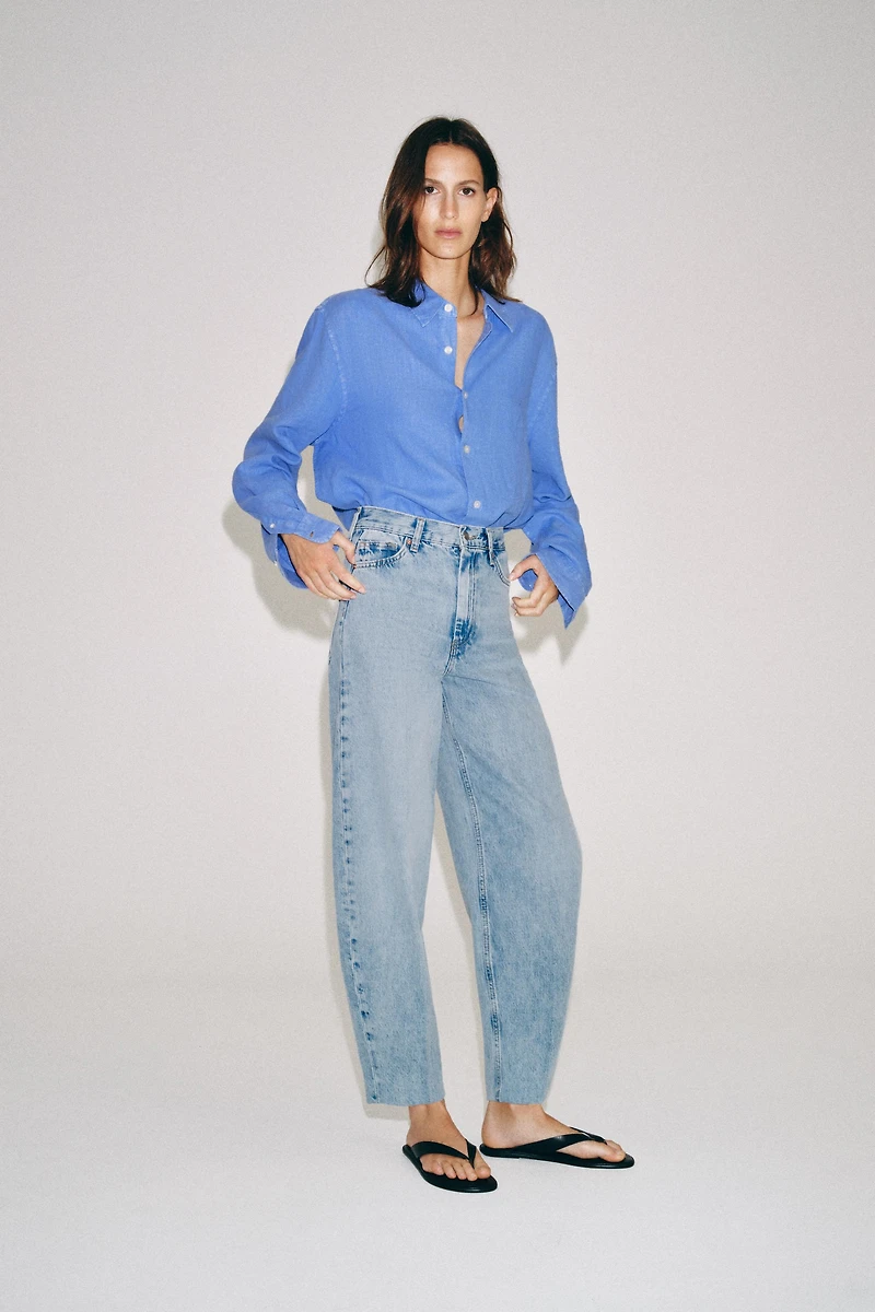 ZW COLLECTION HIGH WAIST TAPERED JEANS