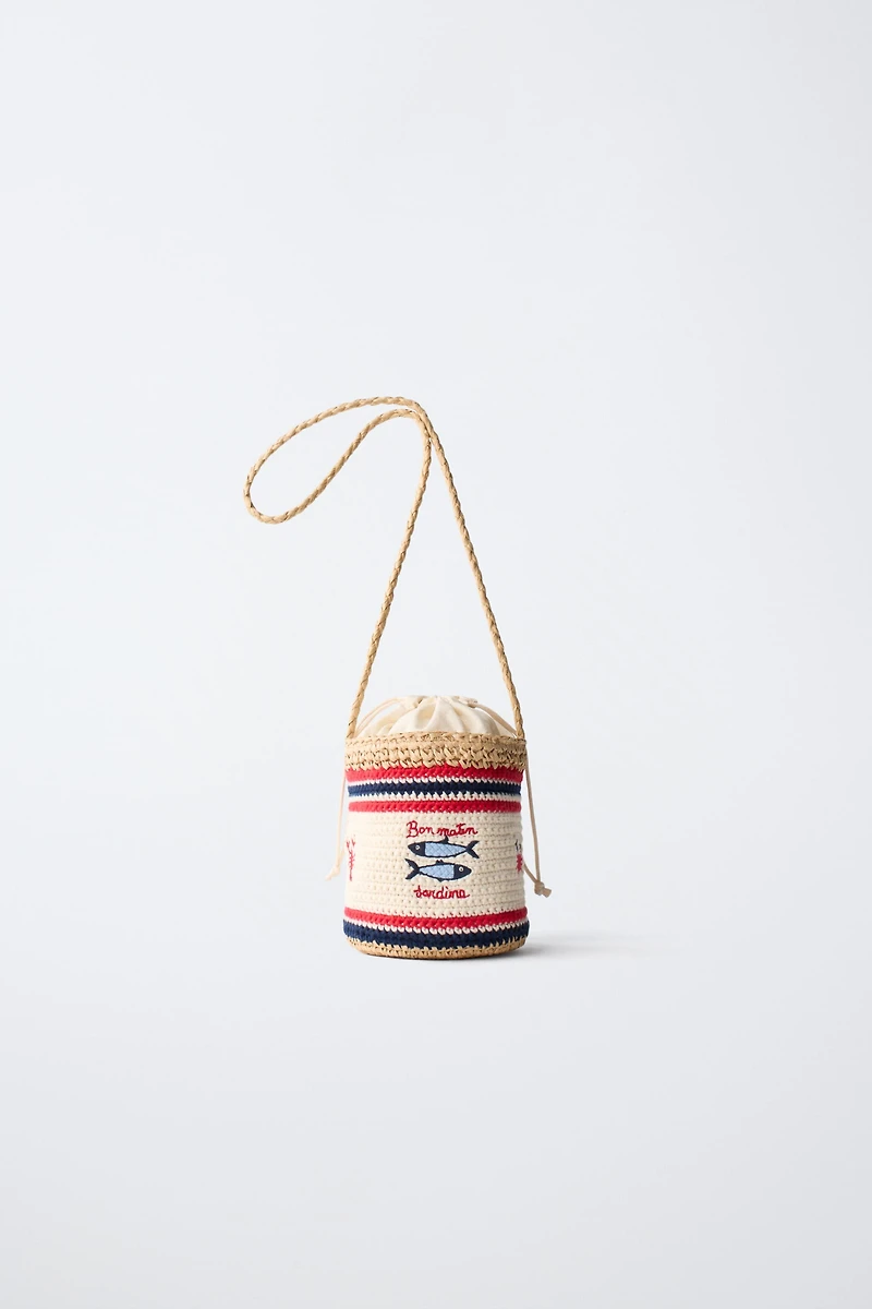 SAC BANDOULIÈRE EN CROCHET POISSONS