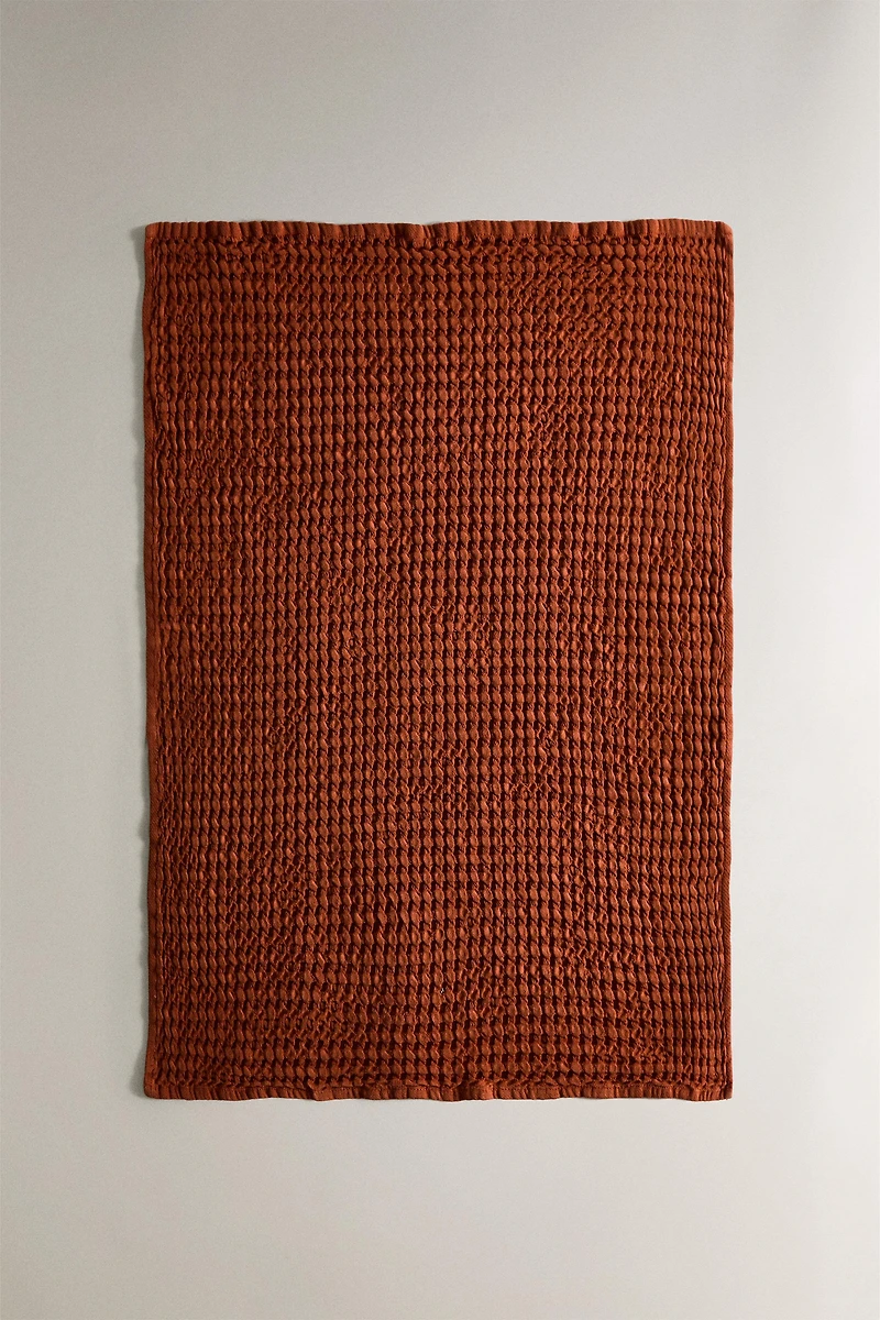 WAFFLE-KNIT COTTON KITCHEN TOWEL X COLLAGERIE