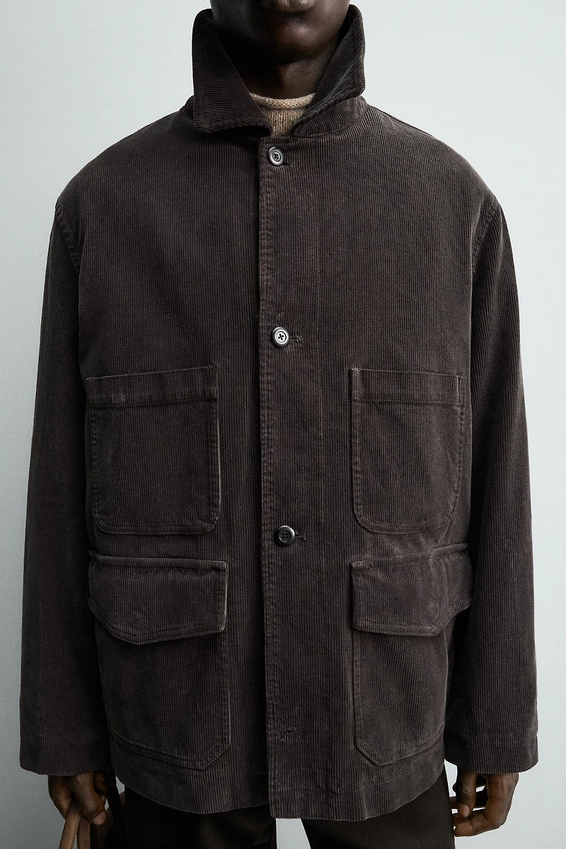 CORDUROY POCKET JACKET