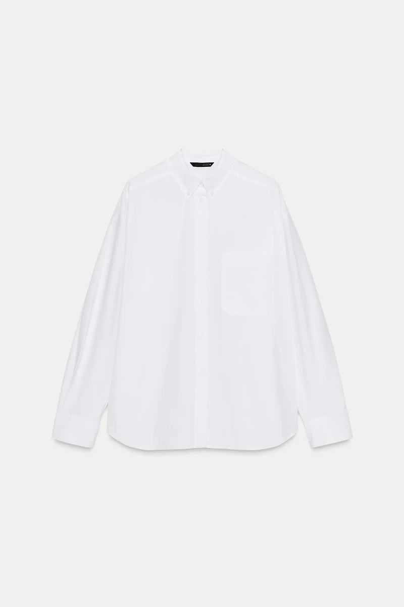 POPLIN SHIRT WITH POCKET