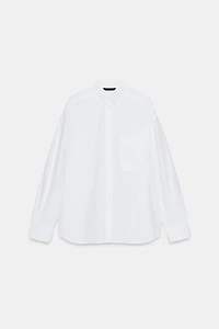 POPLIN SHIRT WITH POCKET