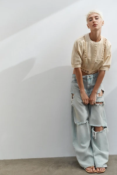 TRF MID-RISE BAGGY JEANS