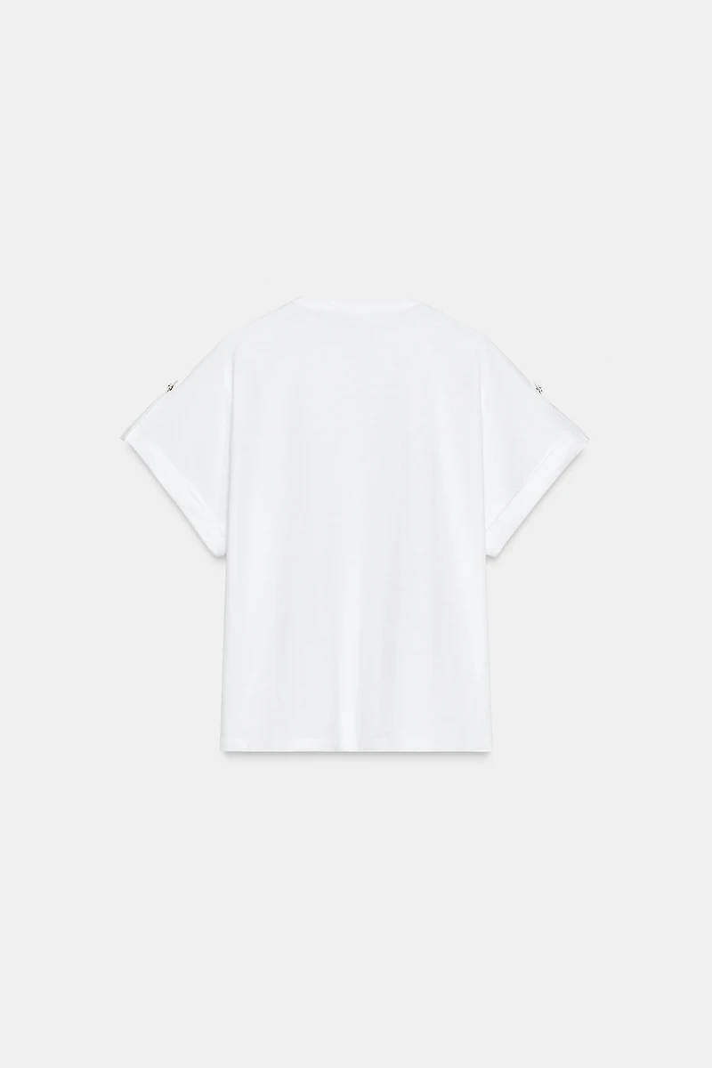 T-SHIRT PATTE BOUTON