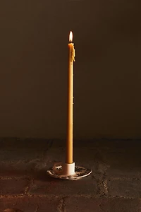 FLORAL EARTHENWARE CANDLEHOLDER