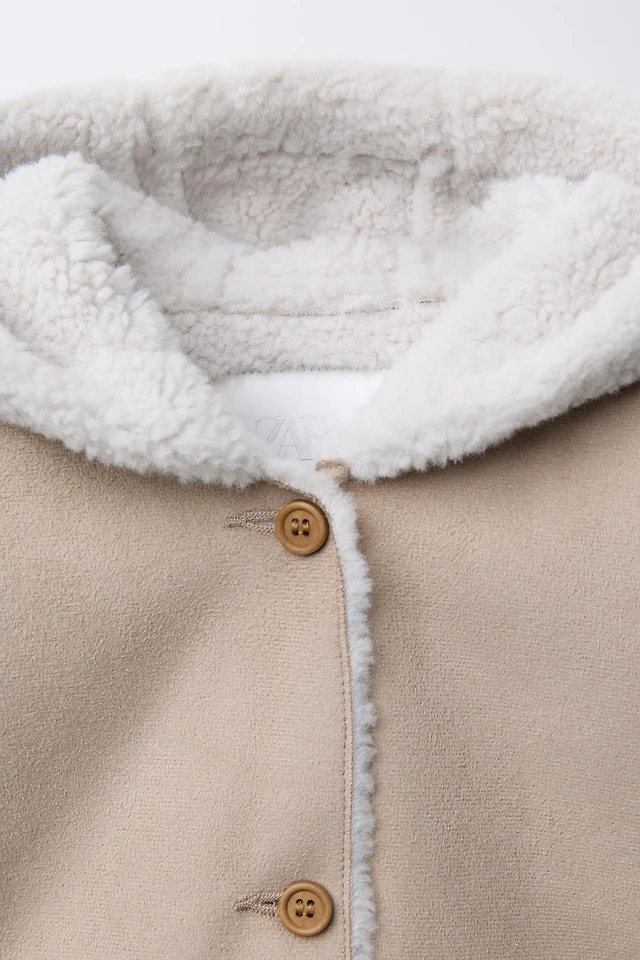 HOODED DOUBLE-FACED JACKET