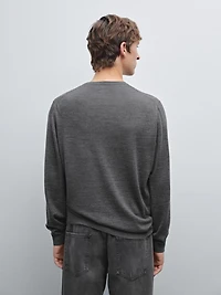100% merino wool knit sweater