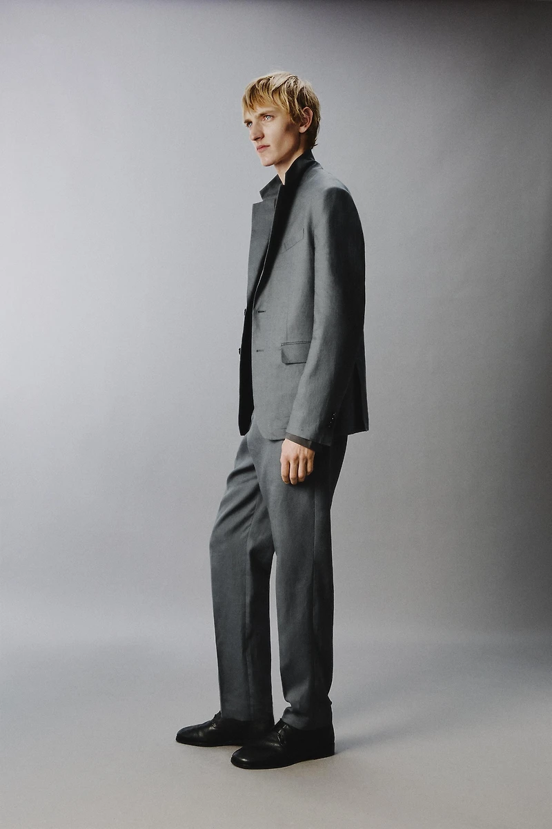 100% LINEN SUIT PANTS