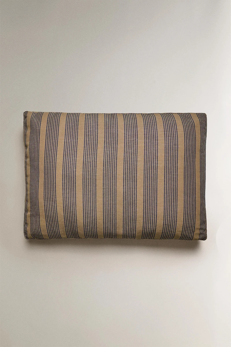 COUSSIN DOSSIER BANQUETTE RAYURES