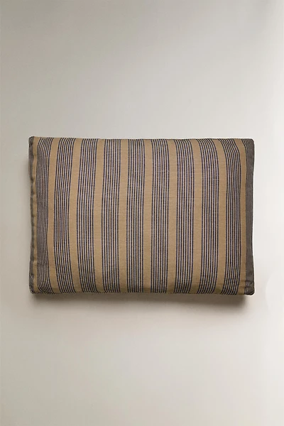 COUSSIN DOSSIER BANQUETTE RAYURES