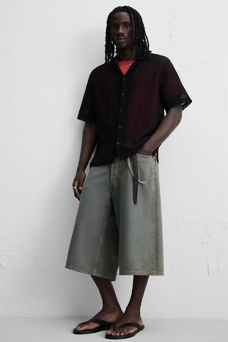 CHEMISE STRUCTURE OUVERTE
