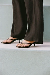 ELASTIC WAIST WIDE LEG PANTS
