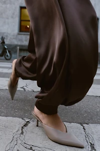 SATIN BALLOON PANTS