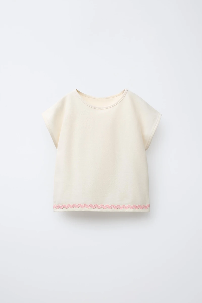WAVY TRIM PIQUÉ T-SHIRT