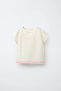WAVY TRIM PIQUÉ T-SHIRT