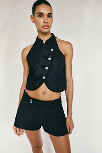 CONTRAST PIPING SKORT