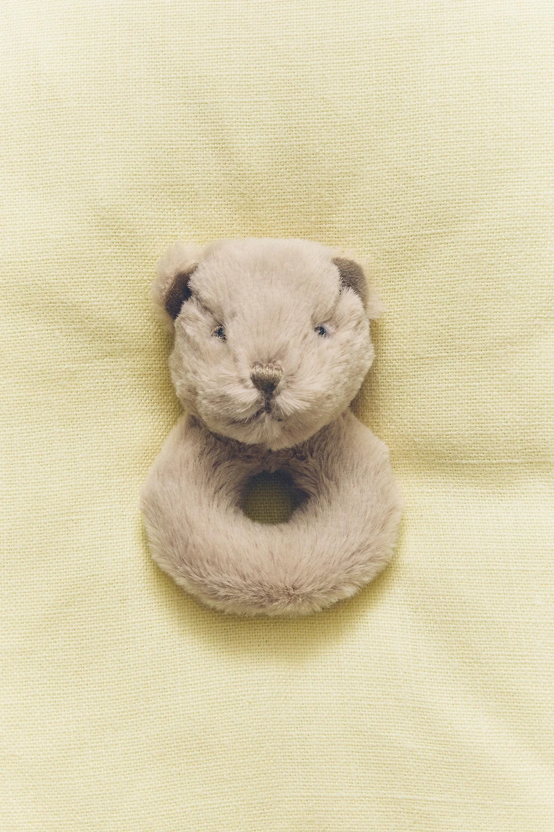 CHILDREN’S BEAR SOFT PLUSH TOY RATTLE