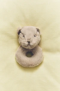 CHILDREN’S BEAR SOFT PLUSH TOY RATTLE
