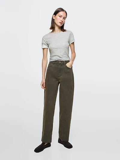 Mid-rise balloon fit jeans