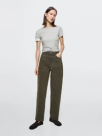 Mid-rise balloon fit jeans